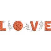 Love-Basketball - Basket Embroidery Design - FineryEmbroidery